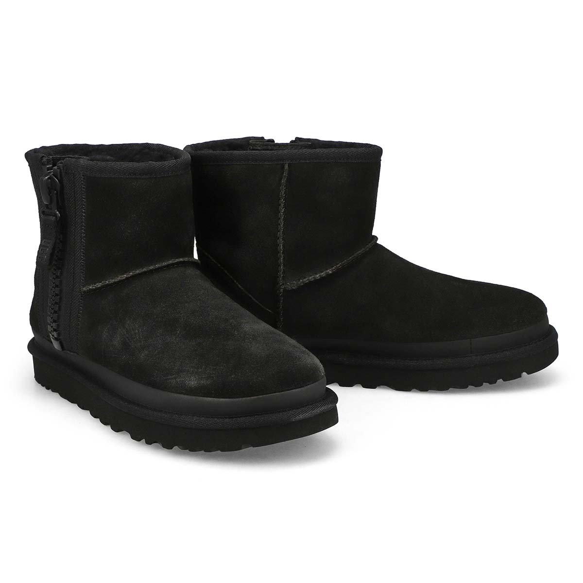 Women's Classic Mini Zipper Boot - Black