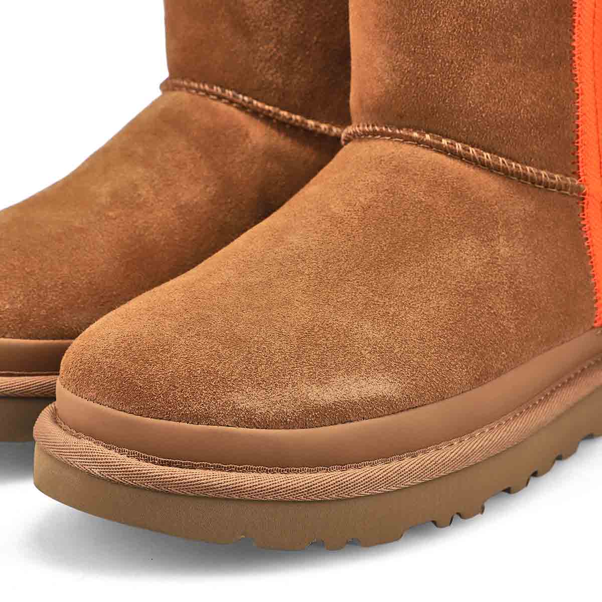 Women's Classic Mini Zipper Boot - Chestnut