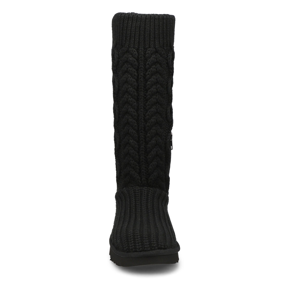 Women's Classic Cardi Cabled Knit Boot - Black