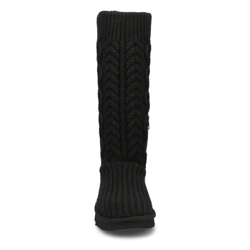 Botte CLASSIC CARDI CABLED KNIT, noir, femmes