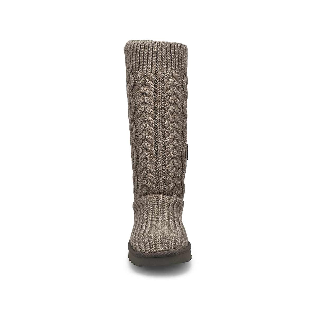 Women's Classic Cardi Cabled Knit Boot - Grey