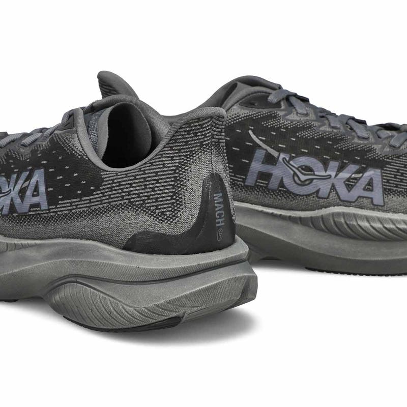 Men's Mach 6 LA Lace Up Performance Runner - Black