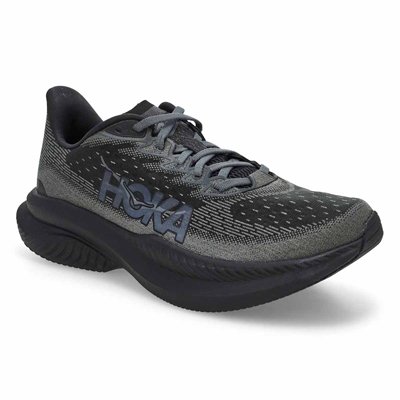 Mns Mach 6 Lace Up Performance Sneaker - Black/Outer Orbit