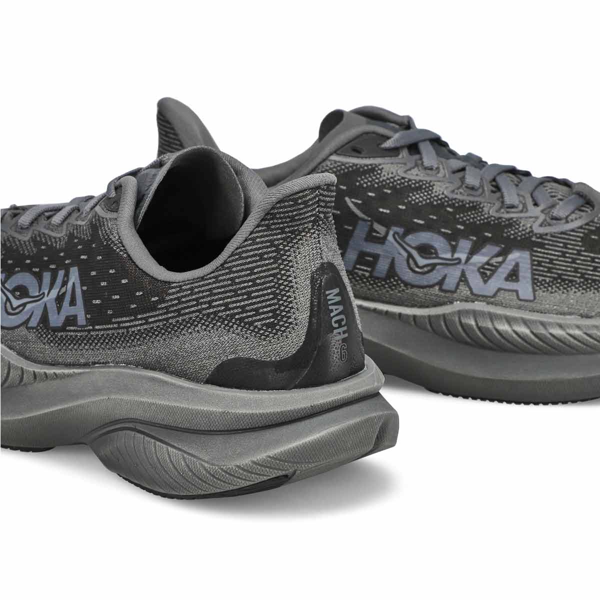 Women's Mach 6 LA Lace Up Performance Runner - Black/Black