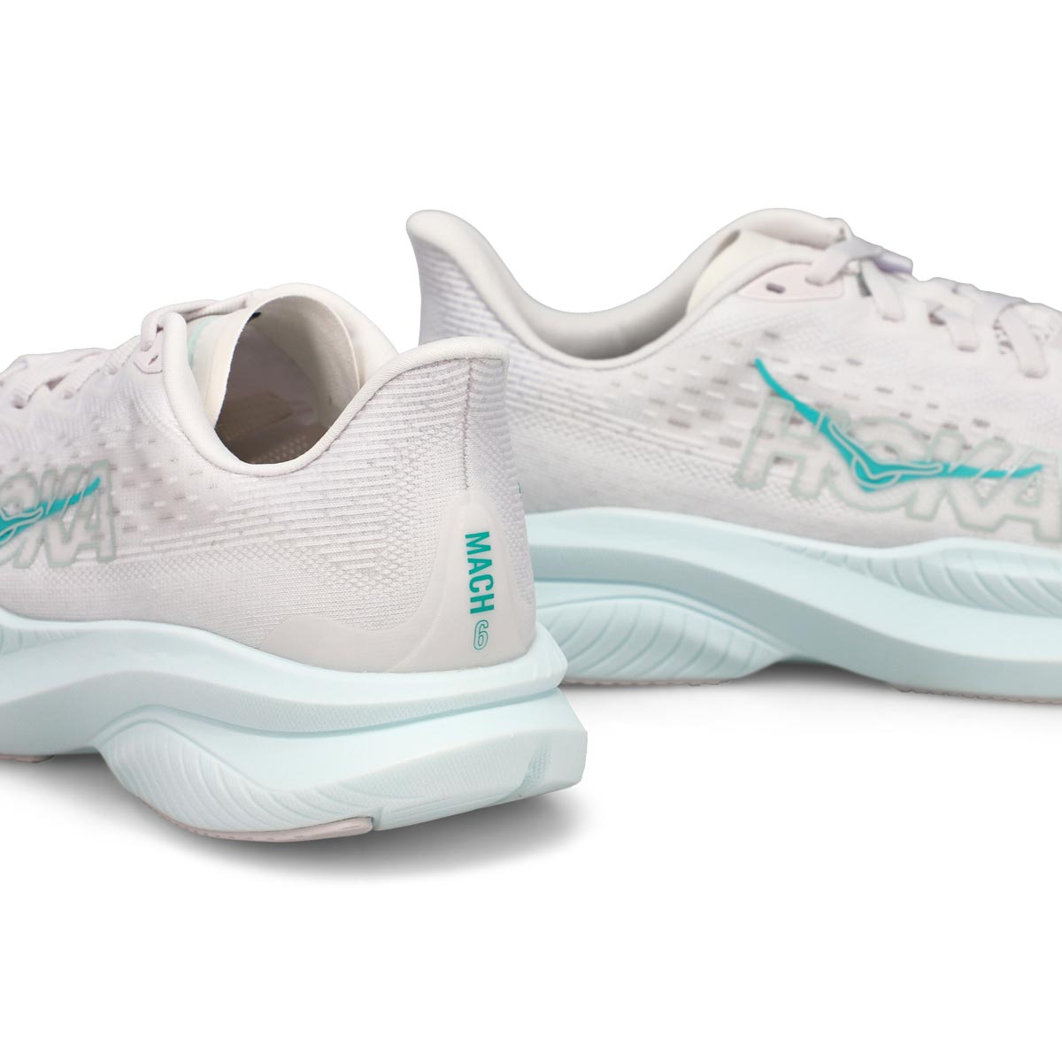Women's Mach 6 LA Lace Up Performance Sneaker - White/Droplet