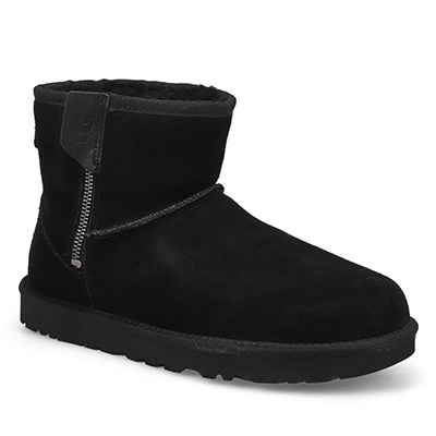 Botte zippée Classic Mini Bailey Zip, noir, femme