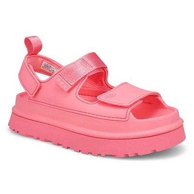 Lds Golden Glow Platform Sandal - Tropical Pink