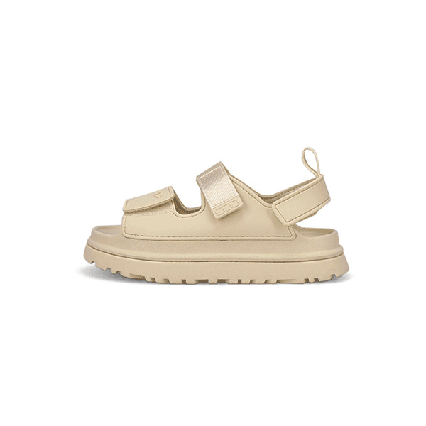 UGG Girls' GoldenGlow Platform Sandal - Sea S | SoftMoc.com UGG Girls' GoldenGlow Platform Sandal - Sea S | SoftMoc.com