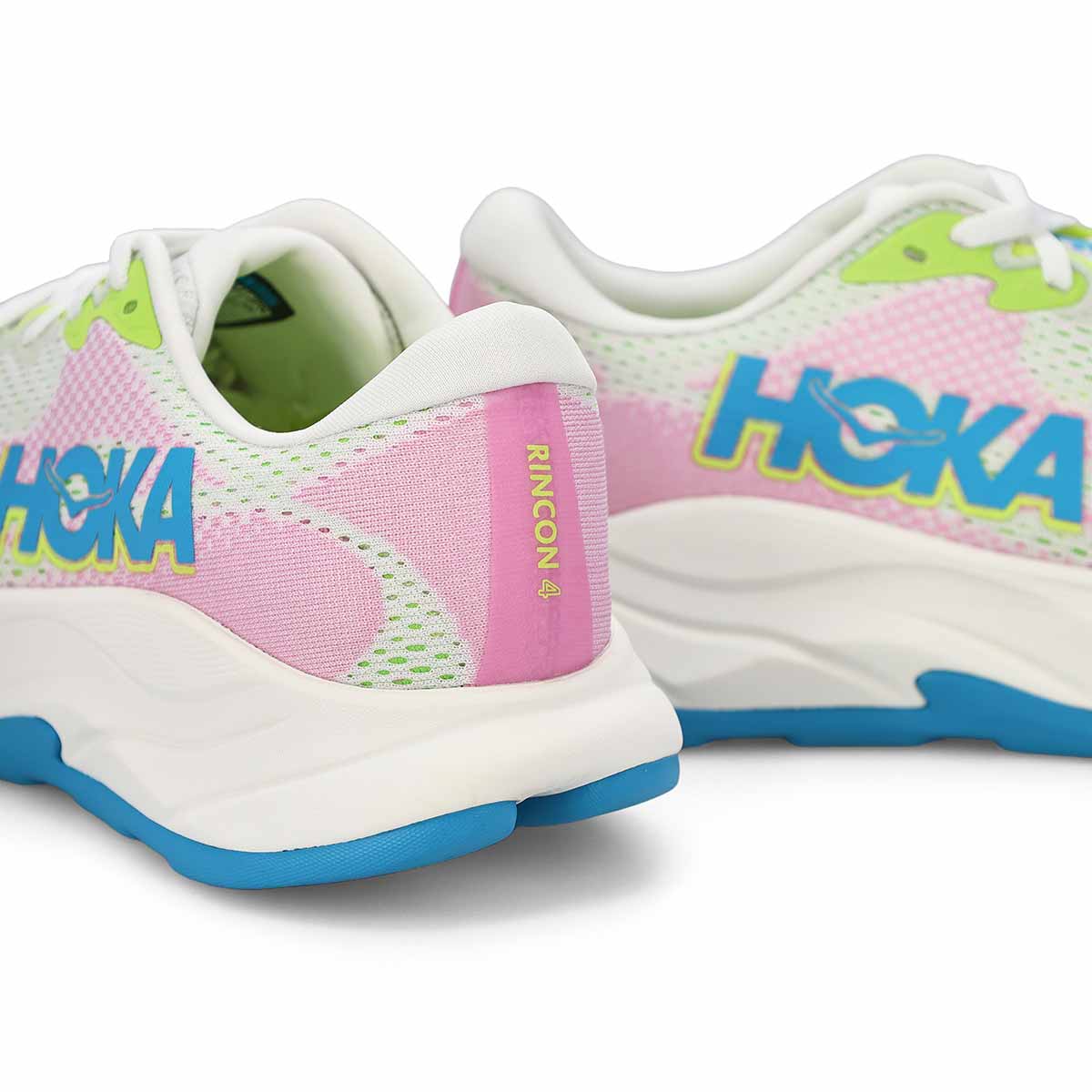 Women's  Rincon 4 Lace Up Performance Sneaker - White/Pink/Blue