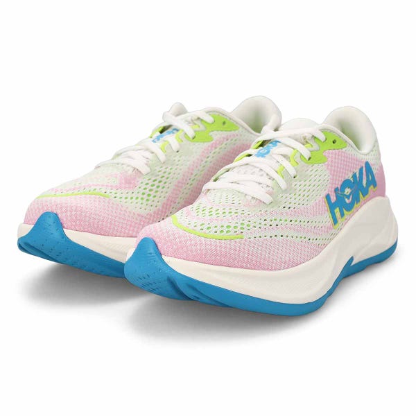 Chaussure de course de performance RINCON 4, blanc/rose/bleu, femmes