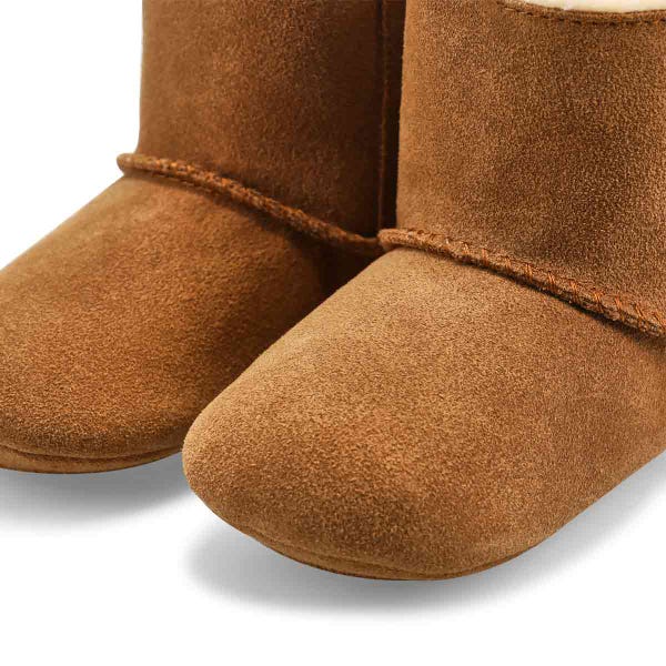 Pantoufle-bottillon Baby Bailey Bow pour bébé - châtaigne
