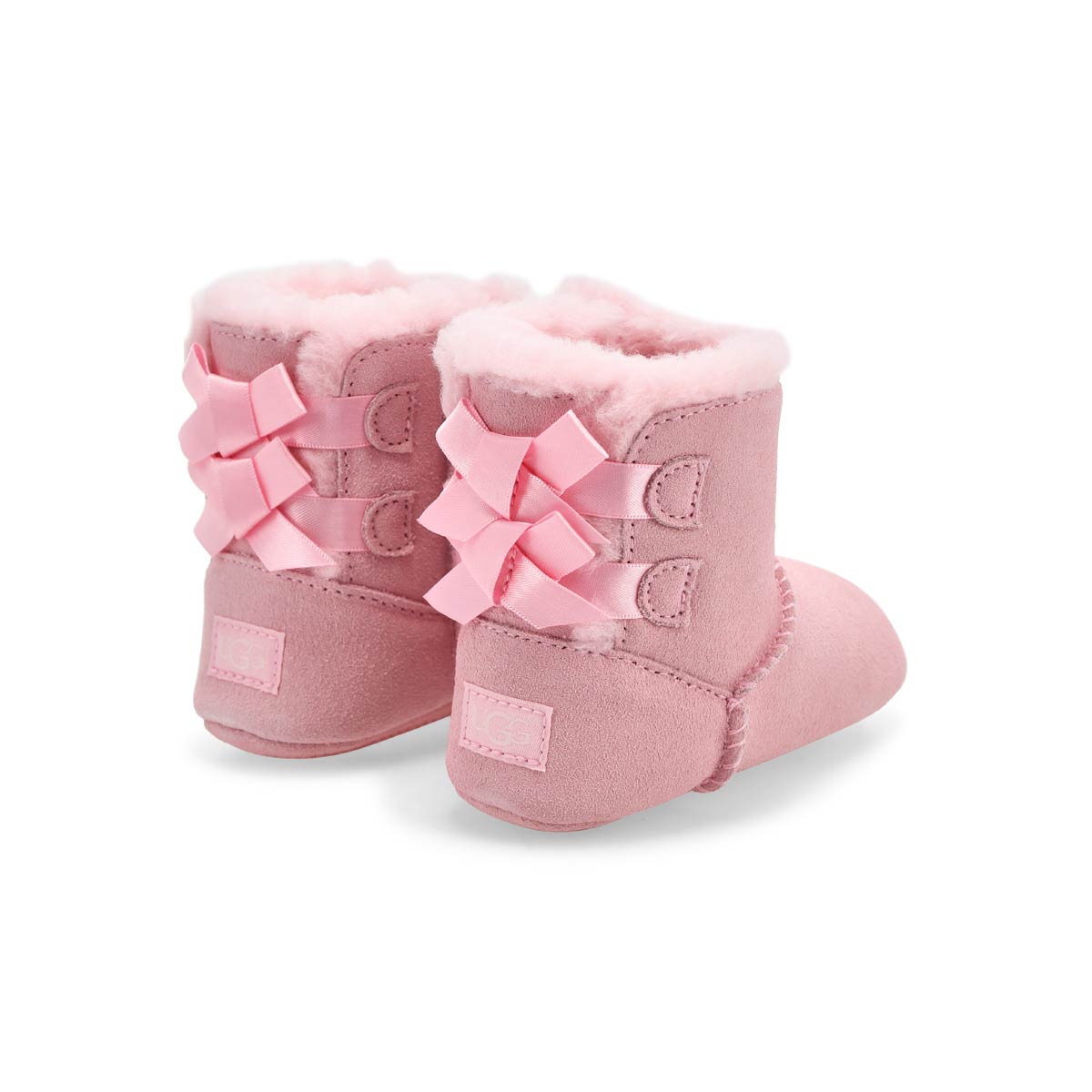 Infant Baby Bailey Bow bootie slipper Ribbon Ca