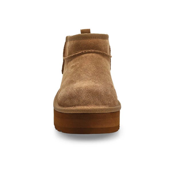 Botte Ultra Mini Platform en peau de mouton pour filles - Bronze clair