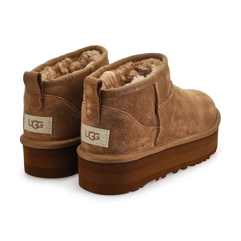 Botte Ultra Mini Platform en peau de mouton pour filles - Bronze clair