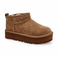 Botte Ultra Mini Platform en peau de mouton pour filles - Bronze clair
