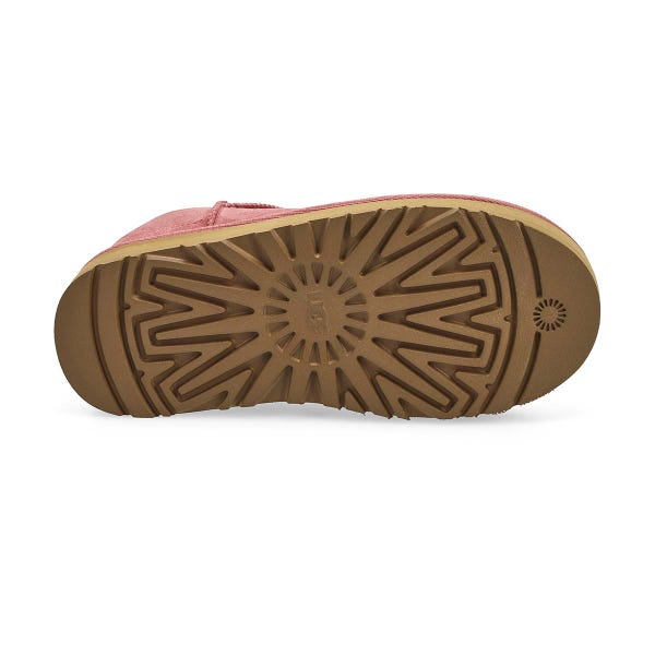 Girls'  Ultra Mini Platform Sheepskin Boot - Pink Dawn