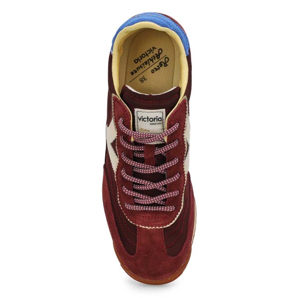 Women's  Saturno Lace Up Sneaker - Burdeos