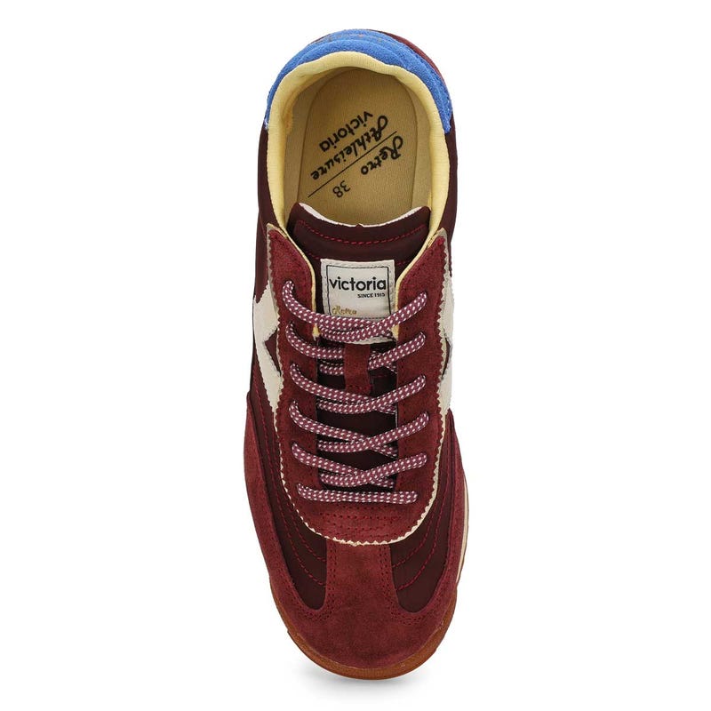 Women's  Saturno Lace Up Sneaker - Burdeos