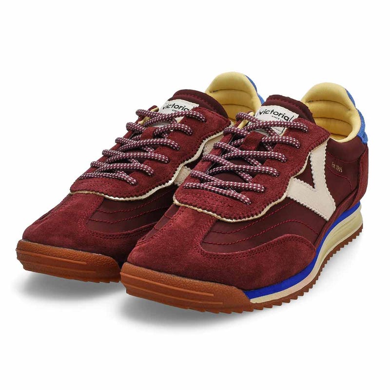 Women's  Saturno Lace Up Sneaker - Burdeos