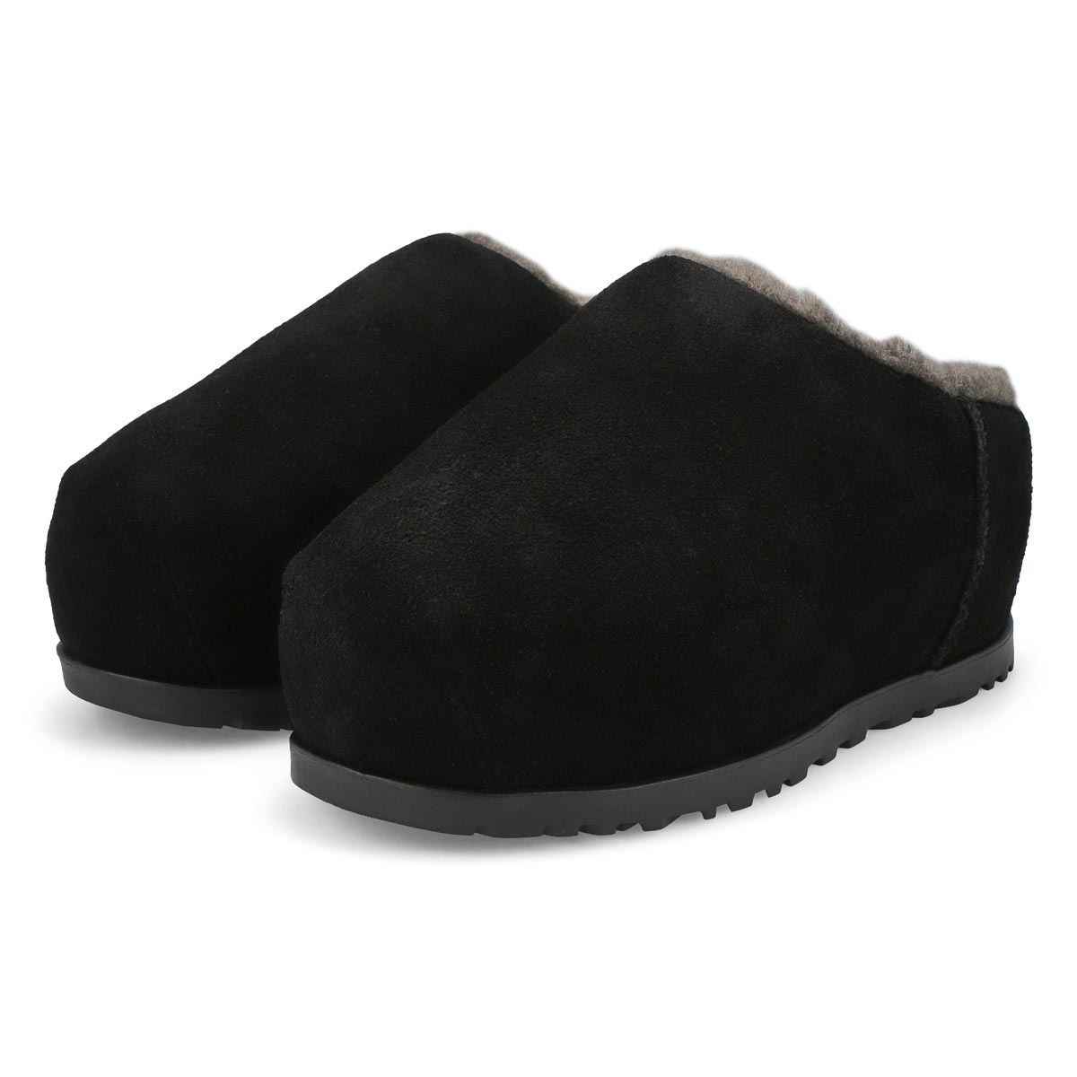 Women's  Pumped Slide Platform Slipper - Black