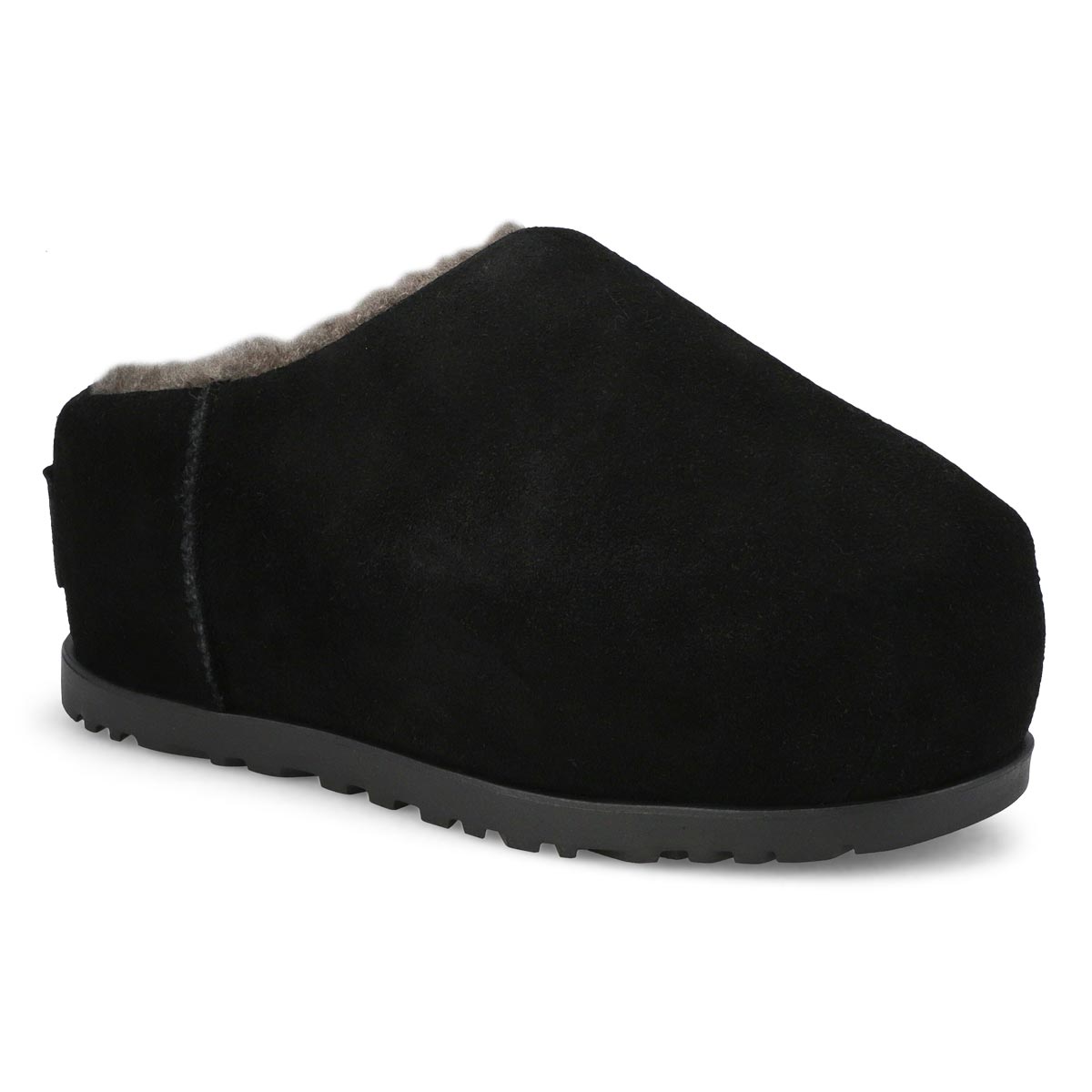 Women's  Pumped Slide Platform Slipper - Black