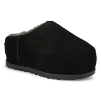 Women's  Pumped Slide Platform Slipper - Black