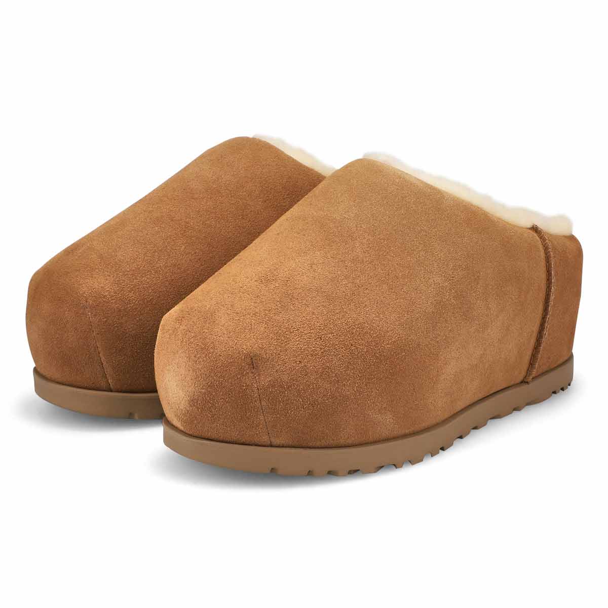 Women's Pumped Slide Platform Slipper - Chestnut
