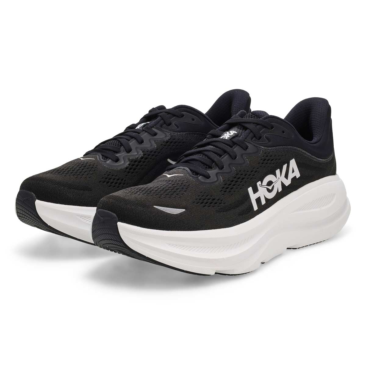 Men's Bondi 9 Performance Sneaker - Black/White