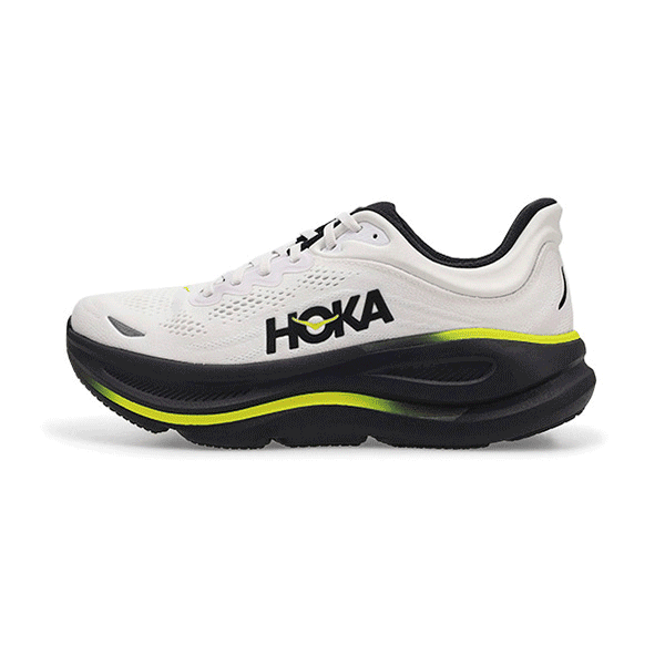 HOKA Men's Bondi 9 Performance Sneaker - Whit | SoftMoc.com