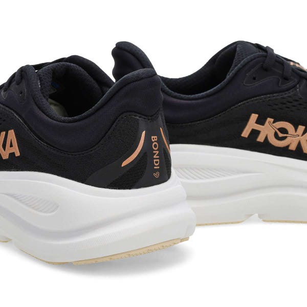 Women's  Bondi 9 Performance Sneaker - Black/Rose Gold