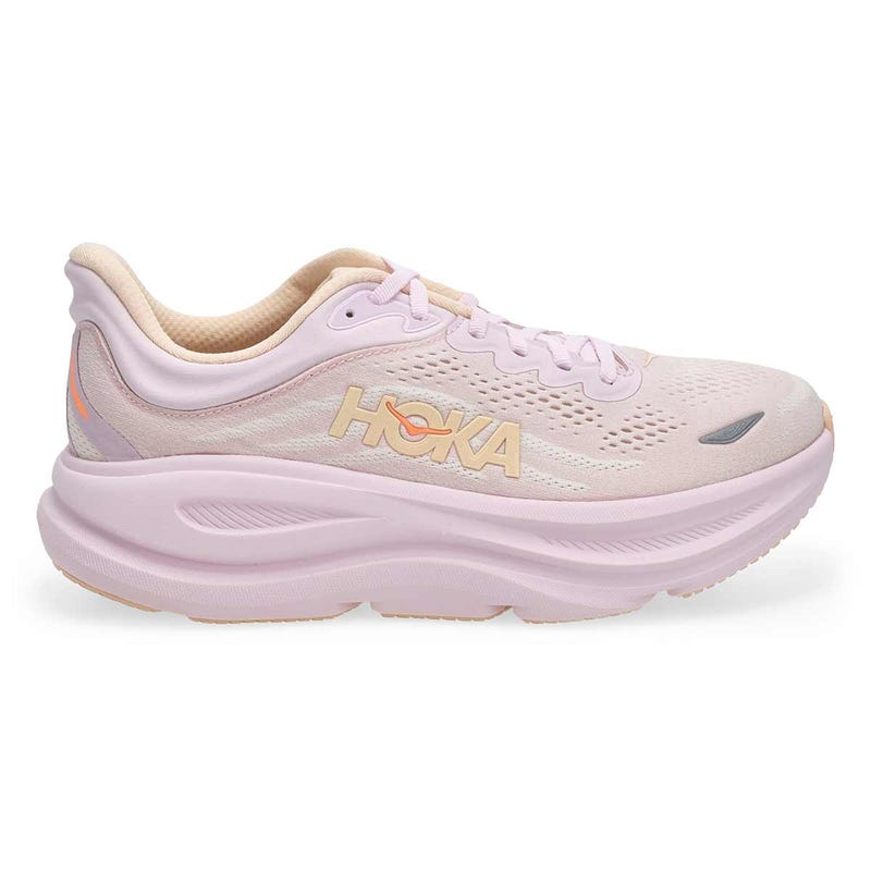Women's Bondi 9 Performance Sneaker - Lilac Cream/Tangerine Glow