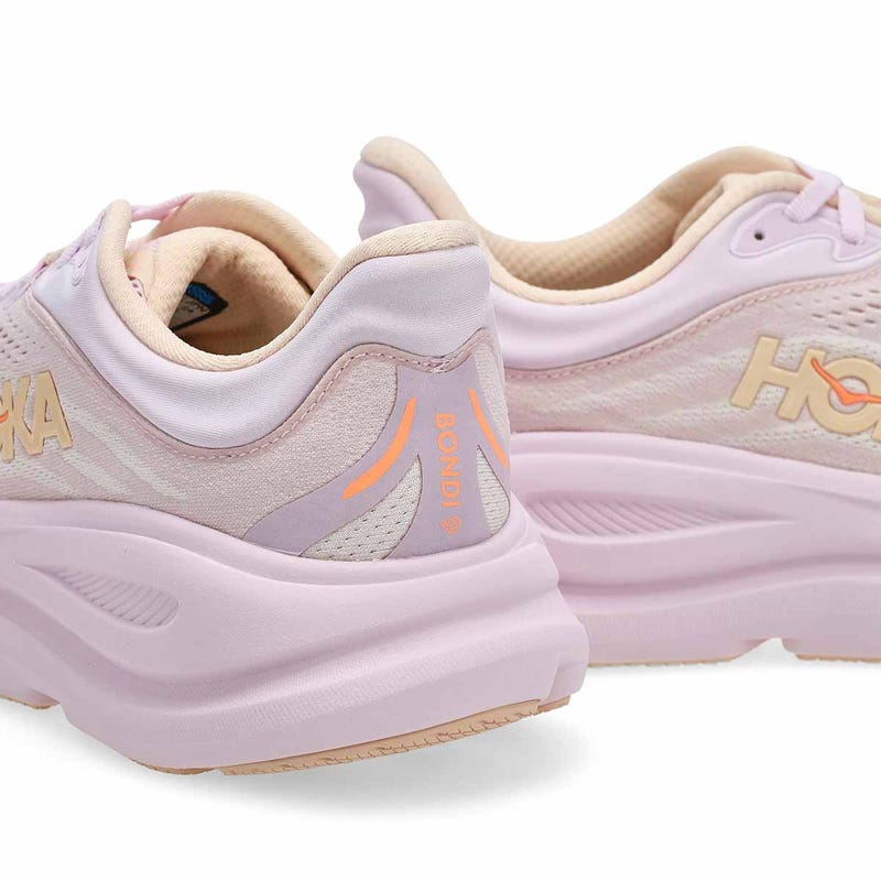 Women's Bondi 9 Performance Sneaker - Lilac Cream/Tangerine Glow