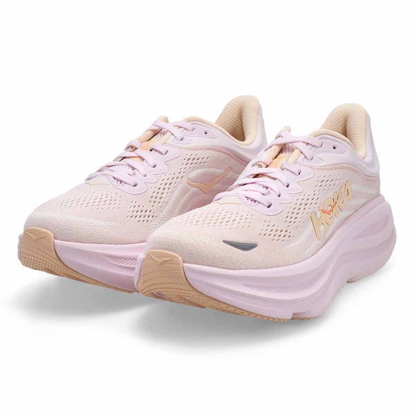 Women's Bondi 9 Performance Sneaker - Lilac Cream/Tangerine Glow