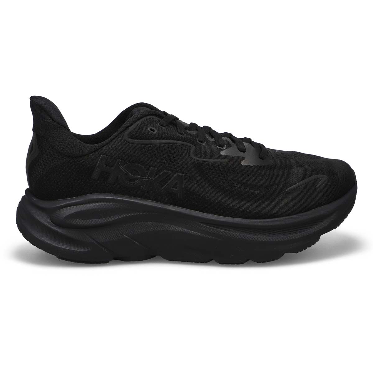 Men's Clifton 10 Lace Up Performace Sneaker - Black/Black