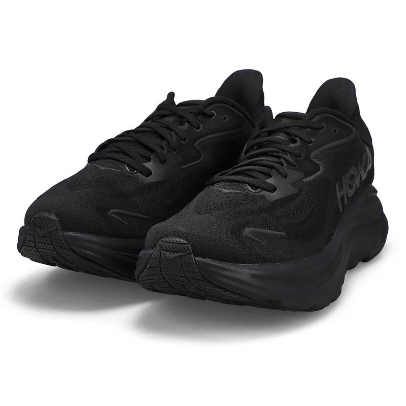 Baskets de performance à lacets CLIFTON 10, noir/noir, hommes