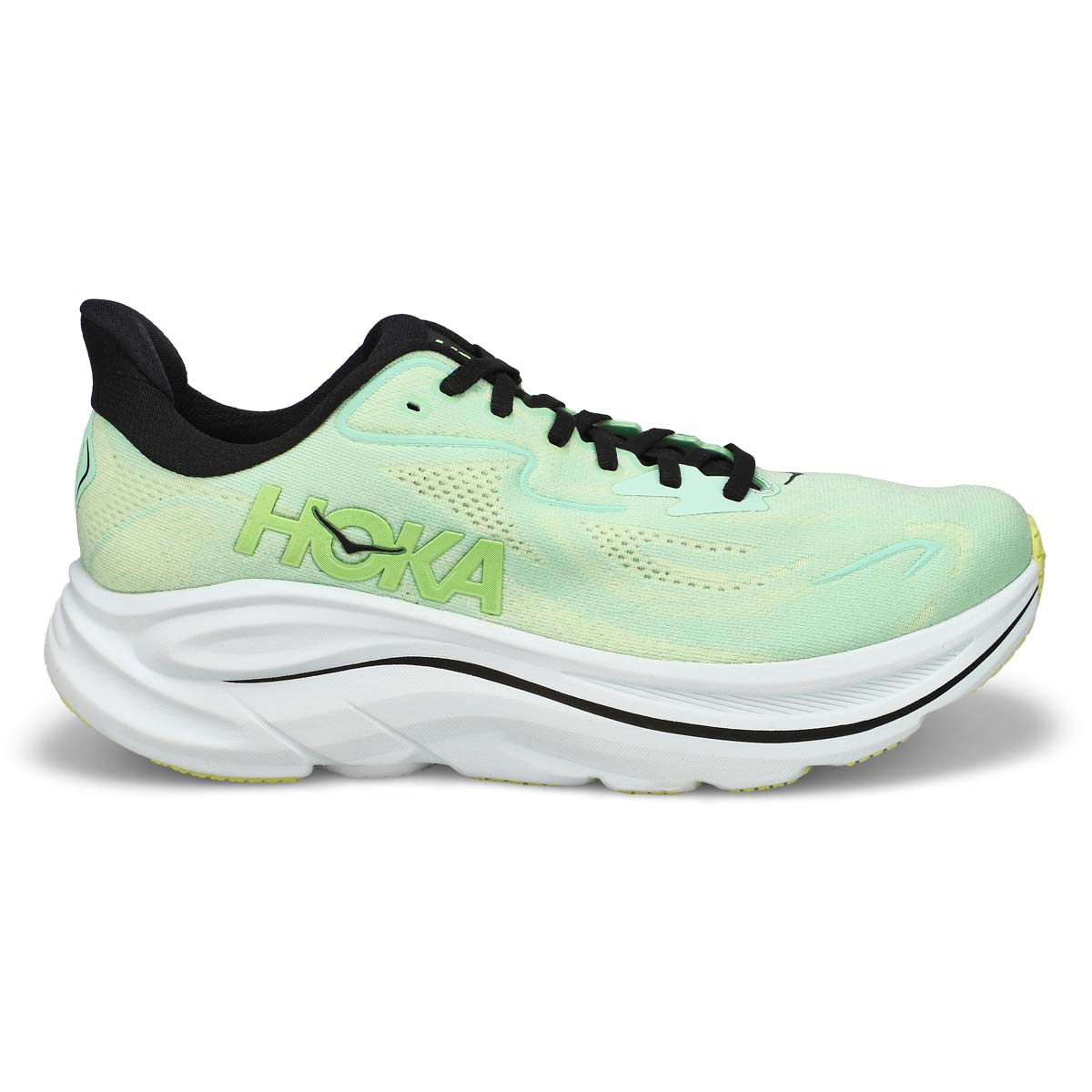 Men's Clifton 10 Lace Up Performace Runner - Mint Fluorite/Luna Moth