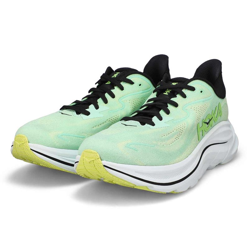 Chaussure de course de performance CLIFTON 10, menthe fluorite/papillon lune, femmes