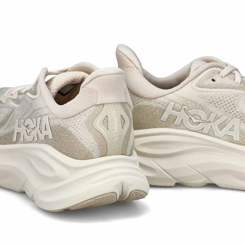 Baskets de performance à lacets CLIFTON 10, avoine/lait d'avoine, hommes