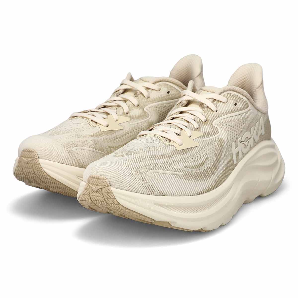 Men's Clifton 10 Lace Up Performace Sneaker - Oatmeal/Oat Milk
