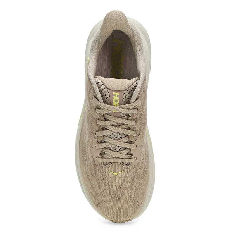 Baskets de performance à lacets CLIFTON 10, lin brut/pierre, hommes