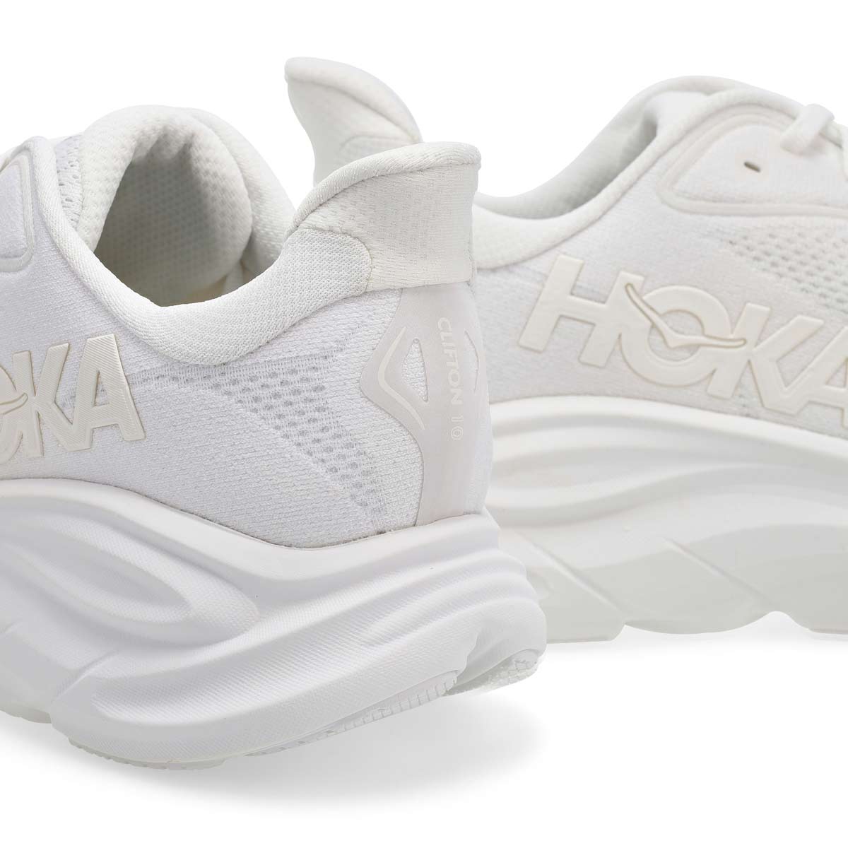 Men's Clifton 10 Lace Up Performace Sneaker - White/White