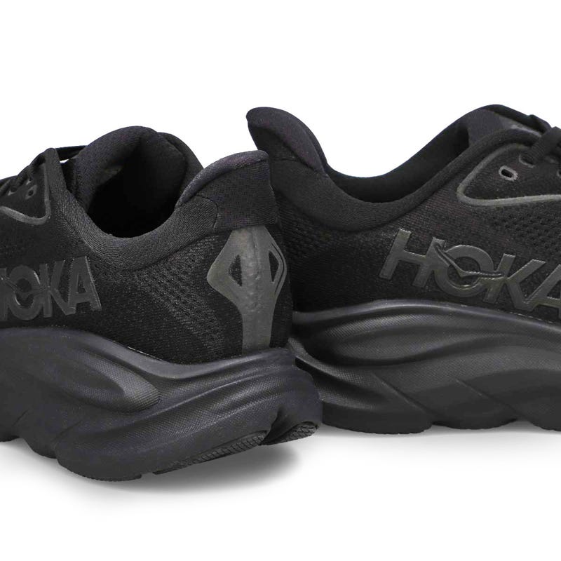 Women's Clifton 10 Lace Up Performance Runner - Black/Black