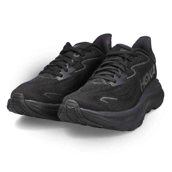 Women's Clifton 10 Lace Up Performance Runner - Black/Black