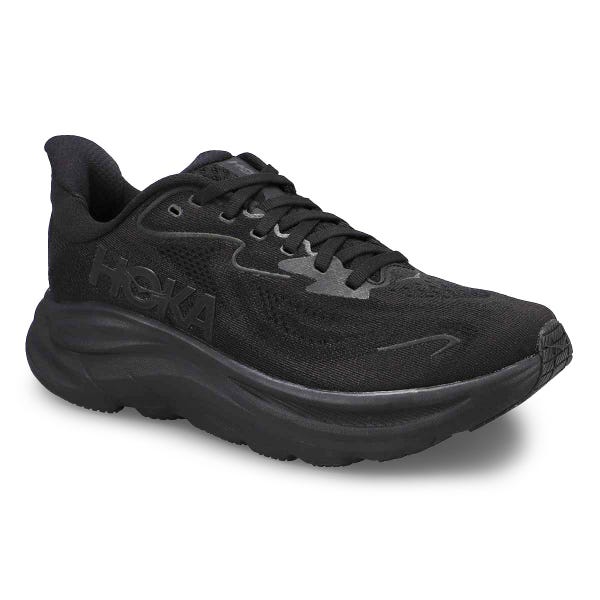 Women's Clifton 10 Lace Up Performance Runner - Black/Black