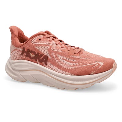 Lds Clifton 10 Lace Up Performance Sneaker - Blush/Rose Latte