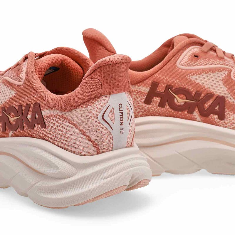 Women's Clifton 10 Lace Up Performance Sneaker - Blush/Rose Latte