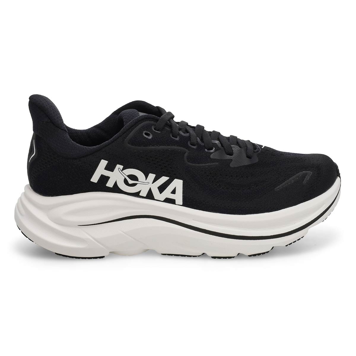 Women's  Clifton 10 Lace Up Performance Sneaker - Black/White
