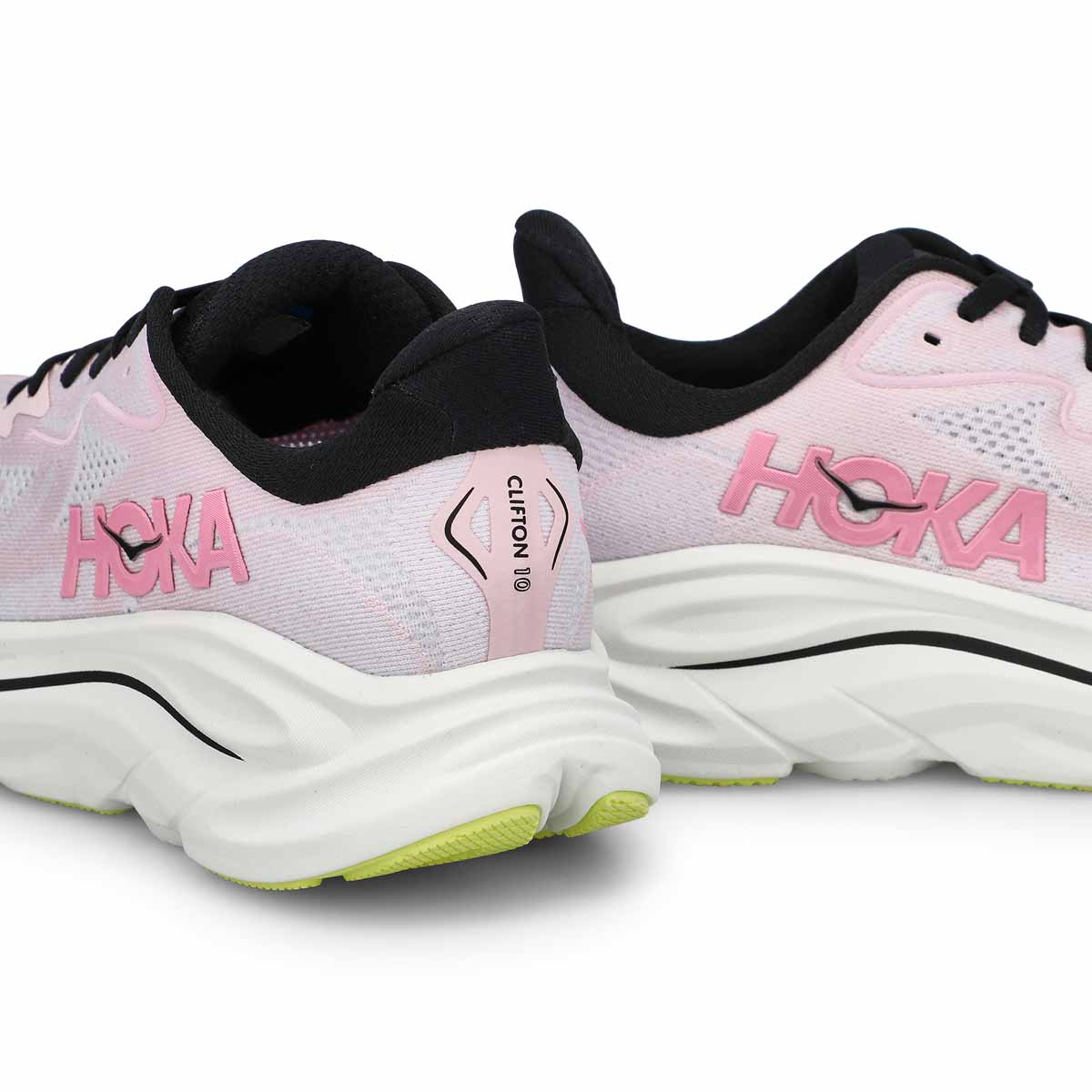 Women's  Clifton 10 Lace Up Performance Runner - Carnation/Starlight Glow