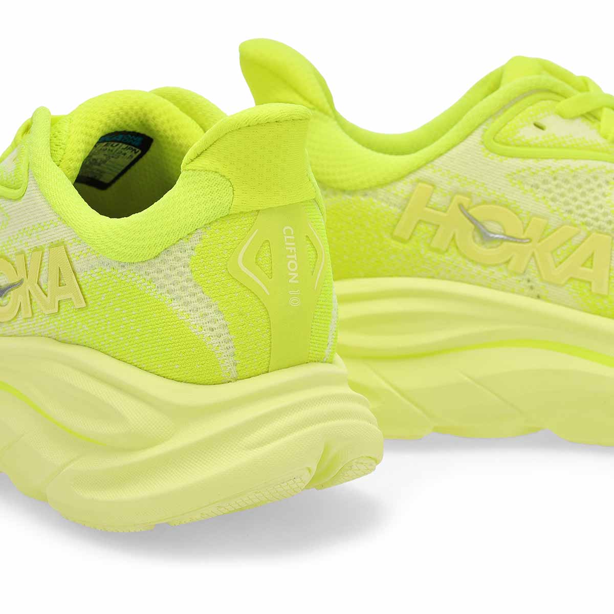 Women's Clifton 10 Lace Up Performance Sneaker - Neon Citrus/Sunlight