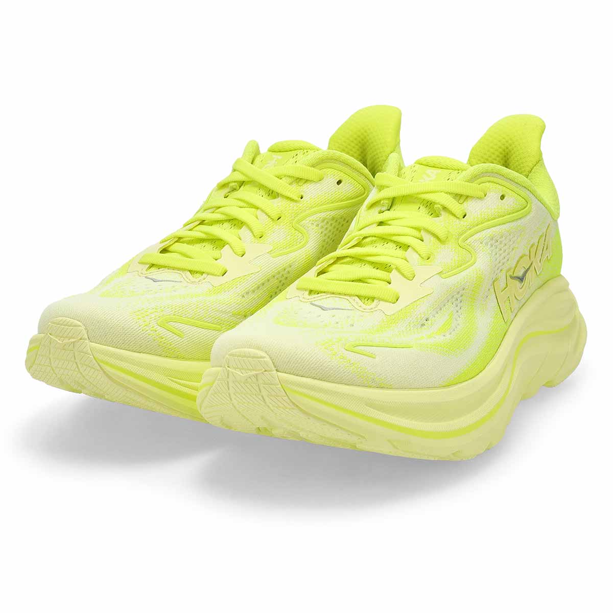 Women's Clifton 10 Lace Up Performance Sneaker - Neon Citrus/Sunlight